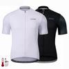Santic Men Cycling Jerseys Short-sleeved Cycling Jersey Full Zipper Clothing Bike Shirt MTB T-shirts Comfortable Asian Size for Men KM1C02221