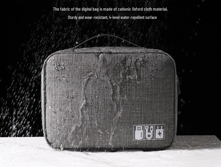 Cationic Waterproof Portable Charger & Data Cable Storage Bag