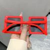 Fashion Vintage Luxury Designer Square Sunglasses Oversized Big Frame Shade for Women Men Punk Outdoor Sun Glasses