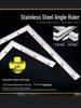 Thickened Stainless Steel 90° L-Shaped Corner Ruler for Woodworking