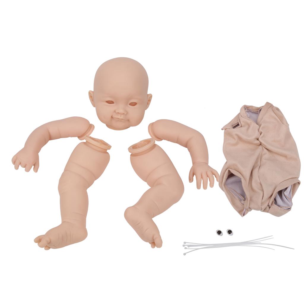 22inch DIY Reborn Doll Set Unpainted Lifelike Doll Kit Accessories for Children Kids