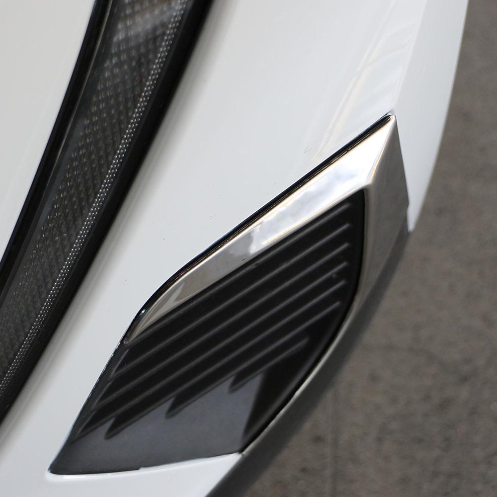 For Peugeot 2008 208 2020 2021 2022 2023 2024 Stainless Steel Car Front Fog Light Lamp Frame Covers Trim Accessories