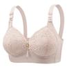Large Size High-end Embroidered Lace Jacquard Gathered Side Cinched Breast, Sexy Back Bra, Comfortable Women's Underwear