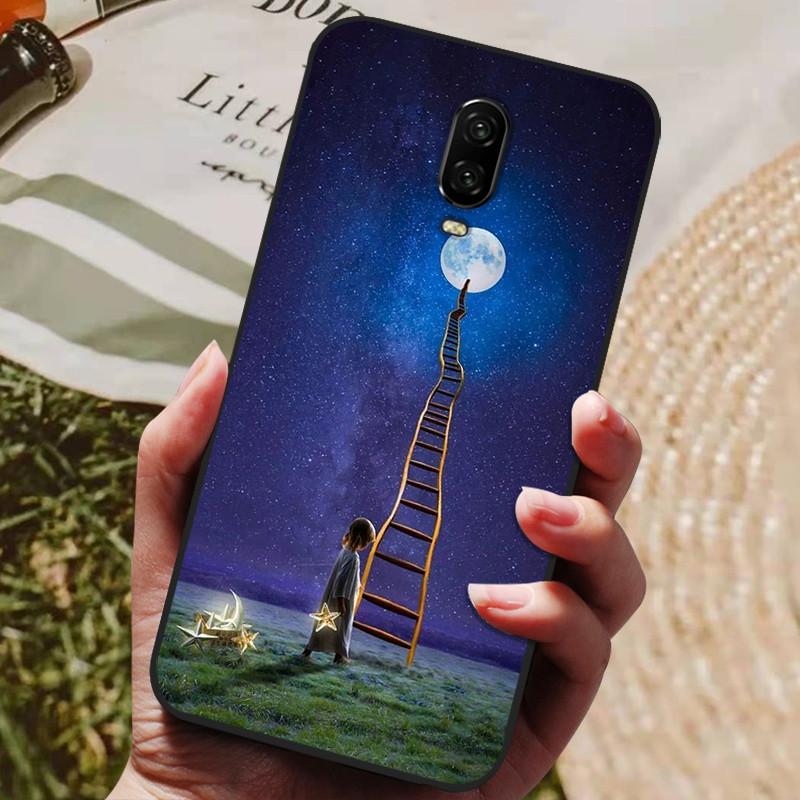 For Oneplus 6 6T Case Silicone Soft TPU Back Cover Phone Case For One Plus Oneplus 6t 6 T Case Black Cover Coque Fundas Capa