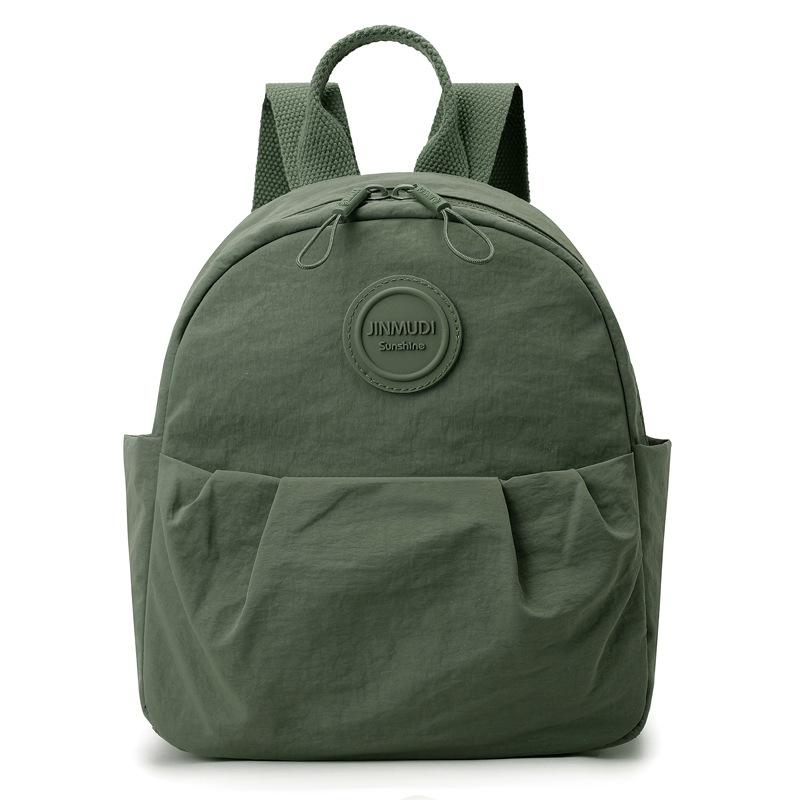 Leichte wasserdichte Nylon-Tasche gefalteter Pendler-Rucksack einfarbig Damen-Rucksack