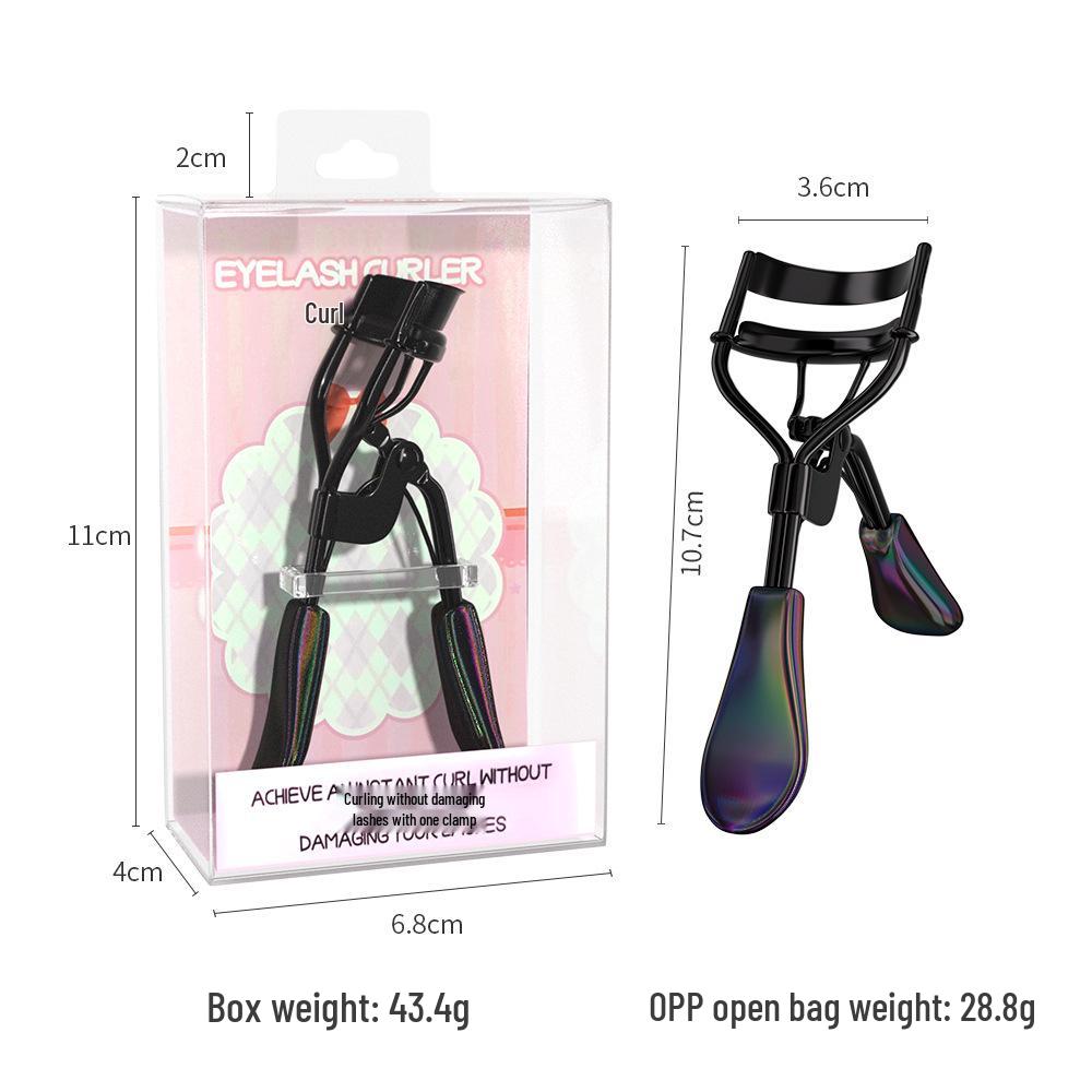 

Iridescent Handle Eyelash Curler: Ideal Fit for Eye Shape, Natural Curl, Exquisite Packaging, Multi-Color Options. OPP Bag