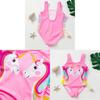 Einhorn Kinder Badeanzug Für Mädchen Mit Rüschenbesatz Polyester Für Wasseraktivitäten