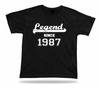 Bedrucktes T-Shirt tee Legende seit 1987 Geburtstagsgeschenk Geschenkidee Unisex