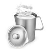 Stainless Steel Milk Frother Jug Coffee Milk Frothing Jug Latte Pitcher Metal Graduated Beaker With Marking Espresso Barista Too