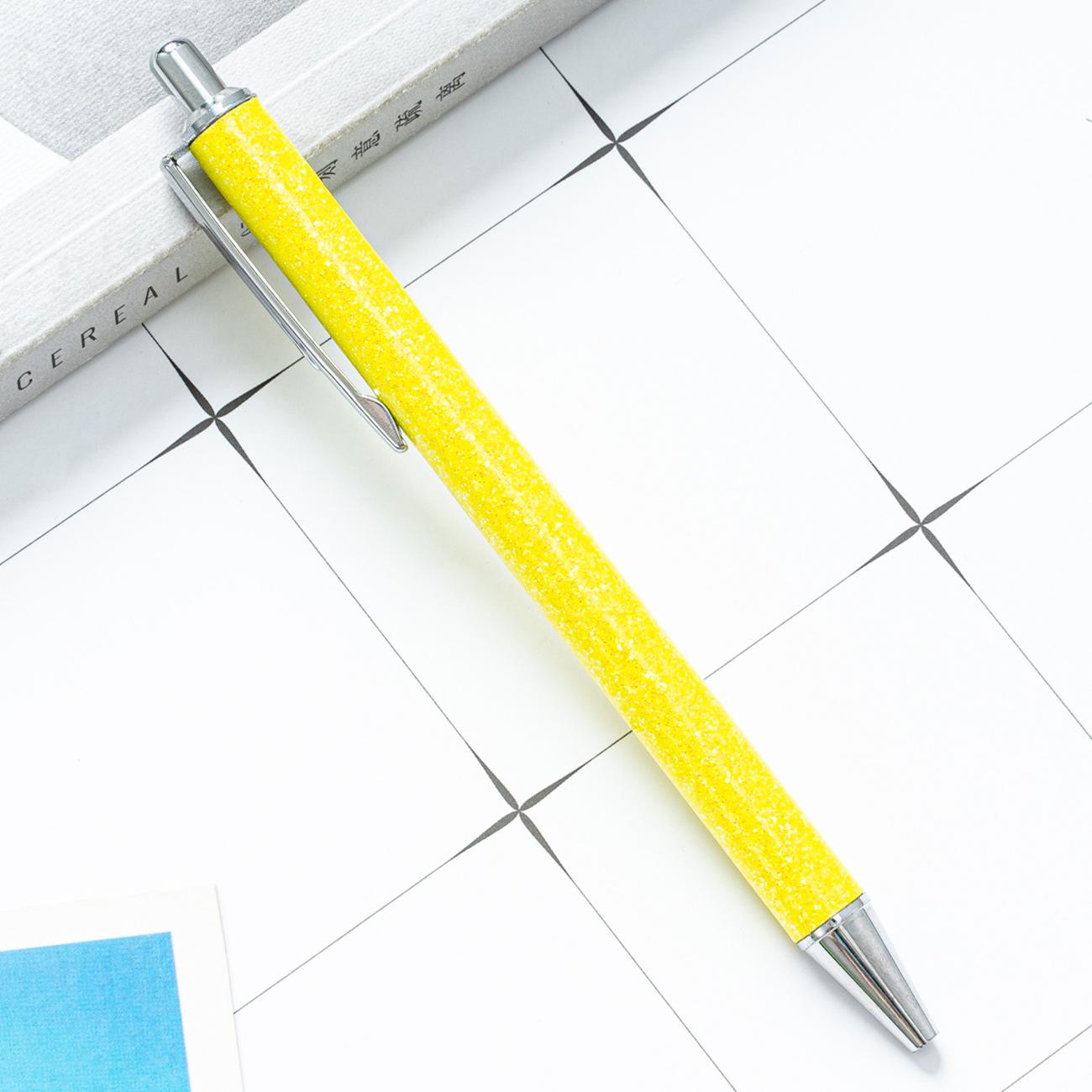 

1 шт. металлическая шариковая ручка роскошная милая свадебная розово-золотая канцелярская ручка для школы и офиса Ink Color:Black