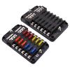 6/12 Way Car Boat Fuses Box Block Holder 12V 36V Auto Marine Waterproof Power Distribution Panel Board