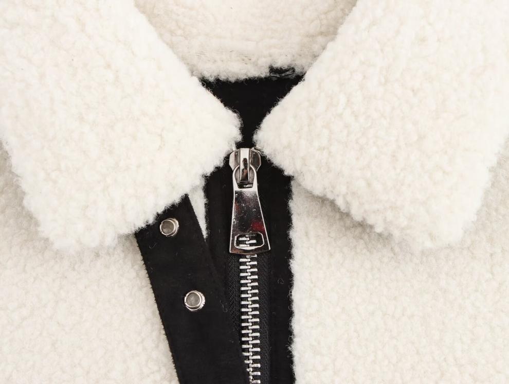 Winter European & American High Street Style Women's Fleece Double-Sided Jacket Coat