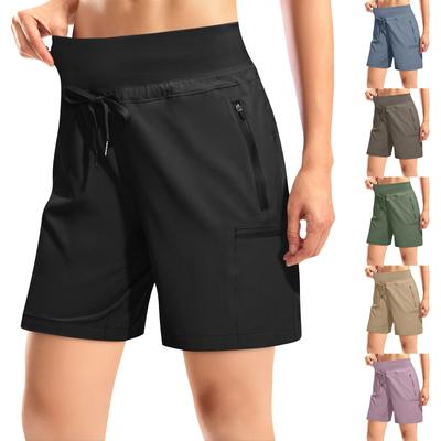 Women'S Hiking Cargo Shorts High Waist Quick Dry Shorts Suitable For Women Golf Summer Hiking Shorts