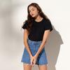 Pin Black Pima Cotton T-Shirts Black