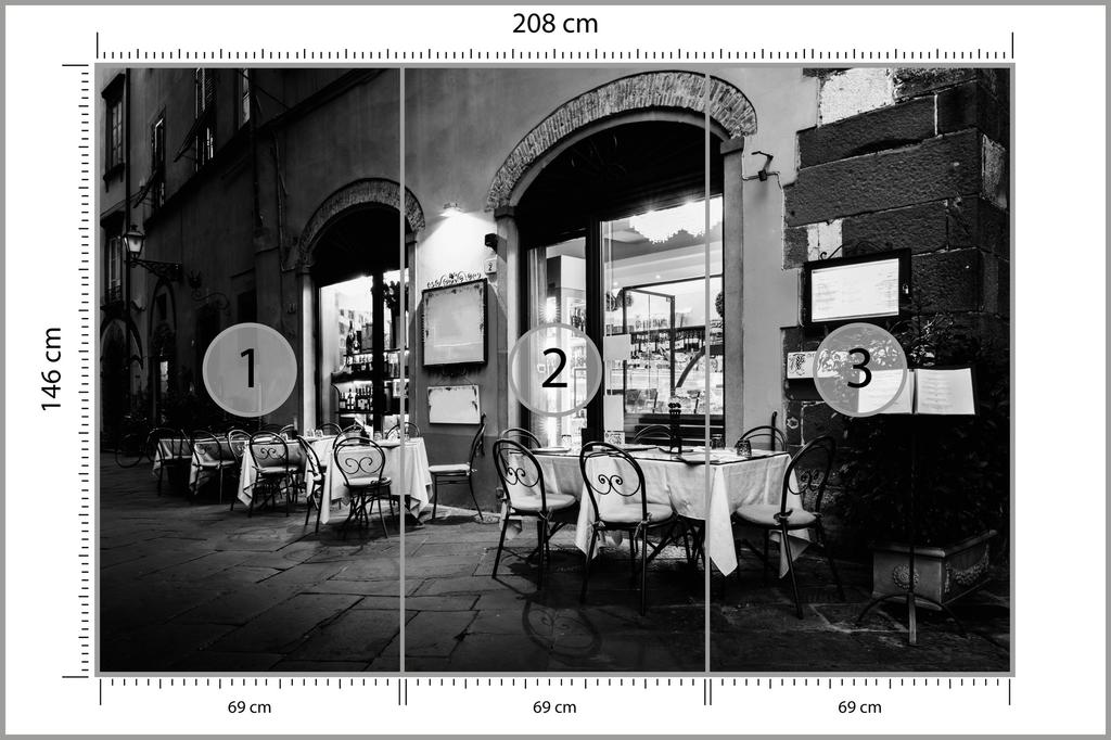Photomural Italian Street Structural Vinyl 208x146