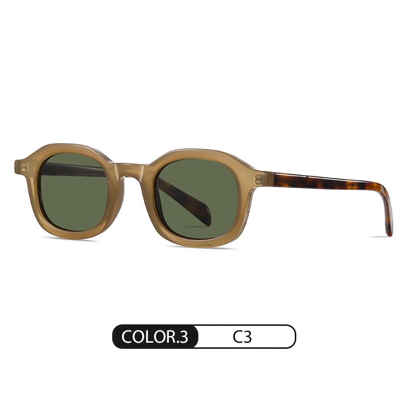 1Pcs New Fashion Trend Design Sense Board Sunglasses Retro Polygon Polarized Sunglasses Anti-Blue Light Glasses