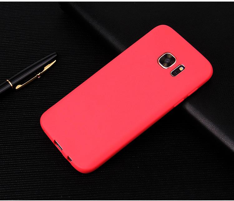 

Ricestate case For Samsung Galaxy S7 edge cover Silicone TPU case for Samsung Galaxy S7 Edge Ultra thin Solid colors For Samsung S7edge червоний