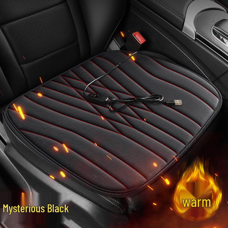 USB Electric Heated Car Seat Cushion - Warm Auto Seat Cover for Autumn/Winter