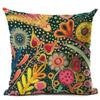 Animal Bird Pattern Cushion Cover Bird Cotton Linen Decorative Pillowcase For Sofa Plant Pillow Case Cover Kussensloop Almohada