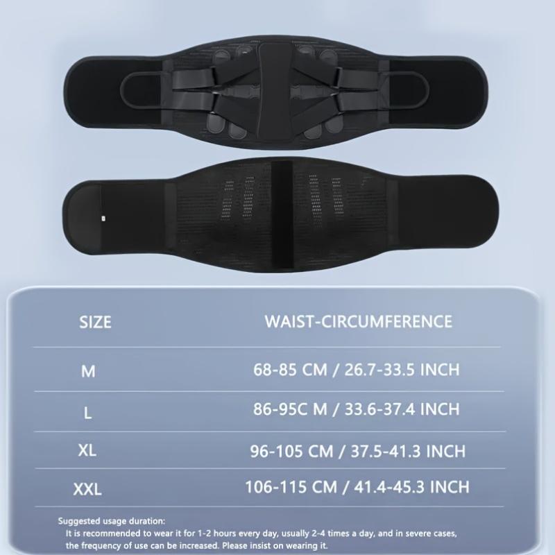 Hållbart Och Säkert Ryggstöd Midjebälte Män Kvinnor Arbete Ländryggssmärta Lindring Andningsbart Anti-Halk Ryggrad Ländryggsstöd Bälte