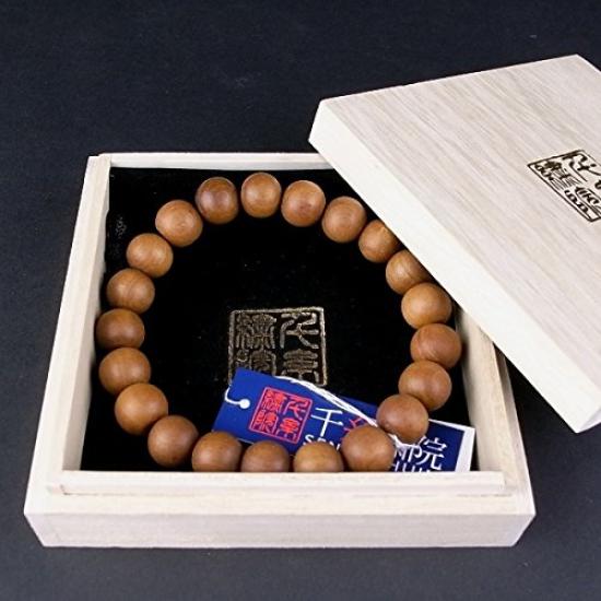 

[Senshi Shuin] Authentic Indian Sandalwood BraceletBracelet with 12mm Mandarin Beads, 5 Sizes (XS17 Beads)