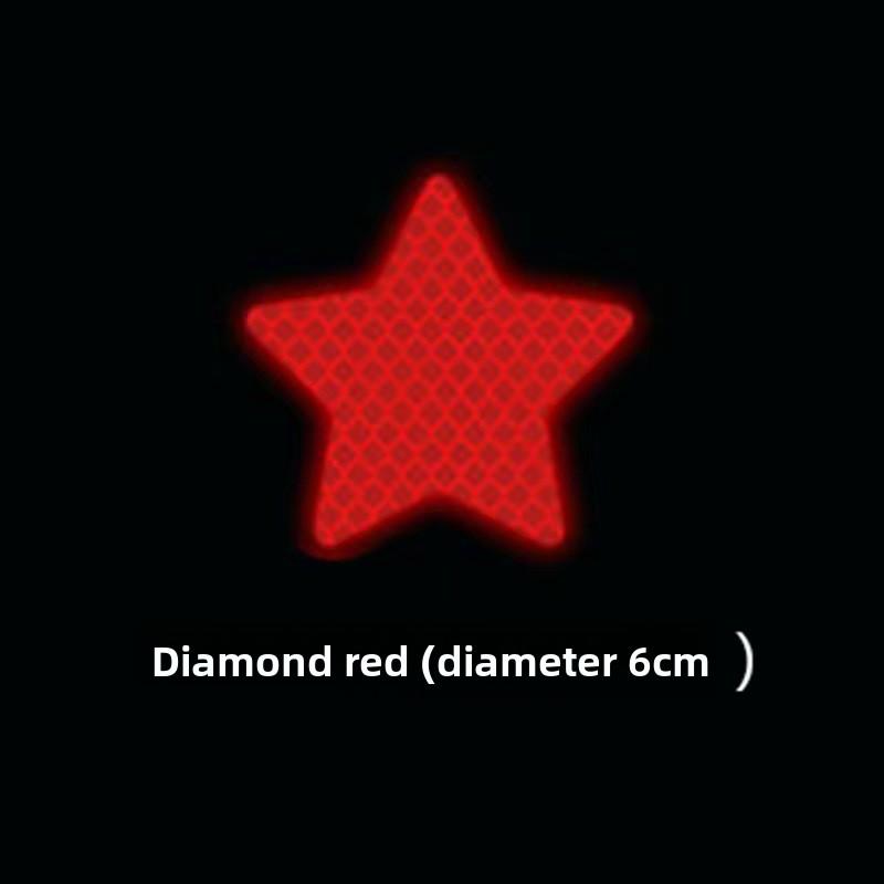 1/10pcs/set Car Bumper Reflective Safety Strip Stickers Car Star Reflective Sticker Reflective Warning Safety Tape