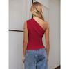 2026 Hot-selling Hot-selling Women's Sexy One-shoulder T-shirt Spring and Summer New Slant Collar Off-shoulder Pure Lust Top