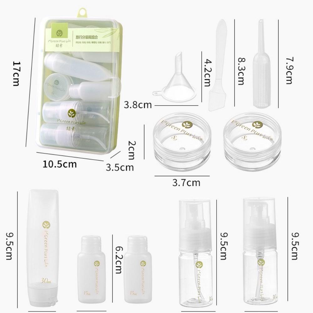10pack Travel Bottles for Toiletries,Leak Proof Travel Size Containers Kit Portable Refillable Travel Accessories,Conditioner,