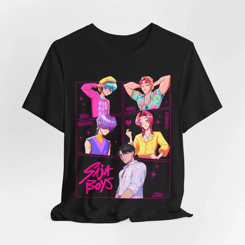 Anime Style Saja Boys Black T Shirt Size S 4XL S