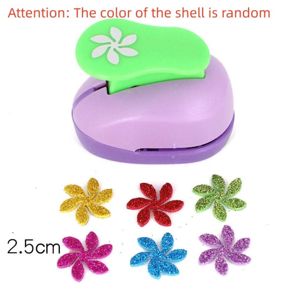 7*6*4cm Flower Furador Random Color DIY Embossing Punches DIY Paper Cut Puncher  for Card