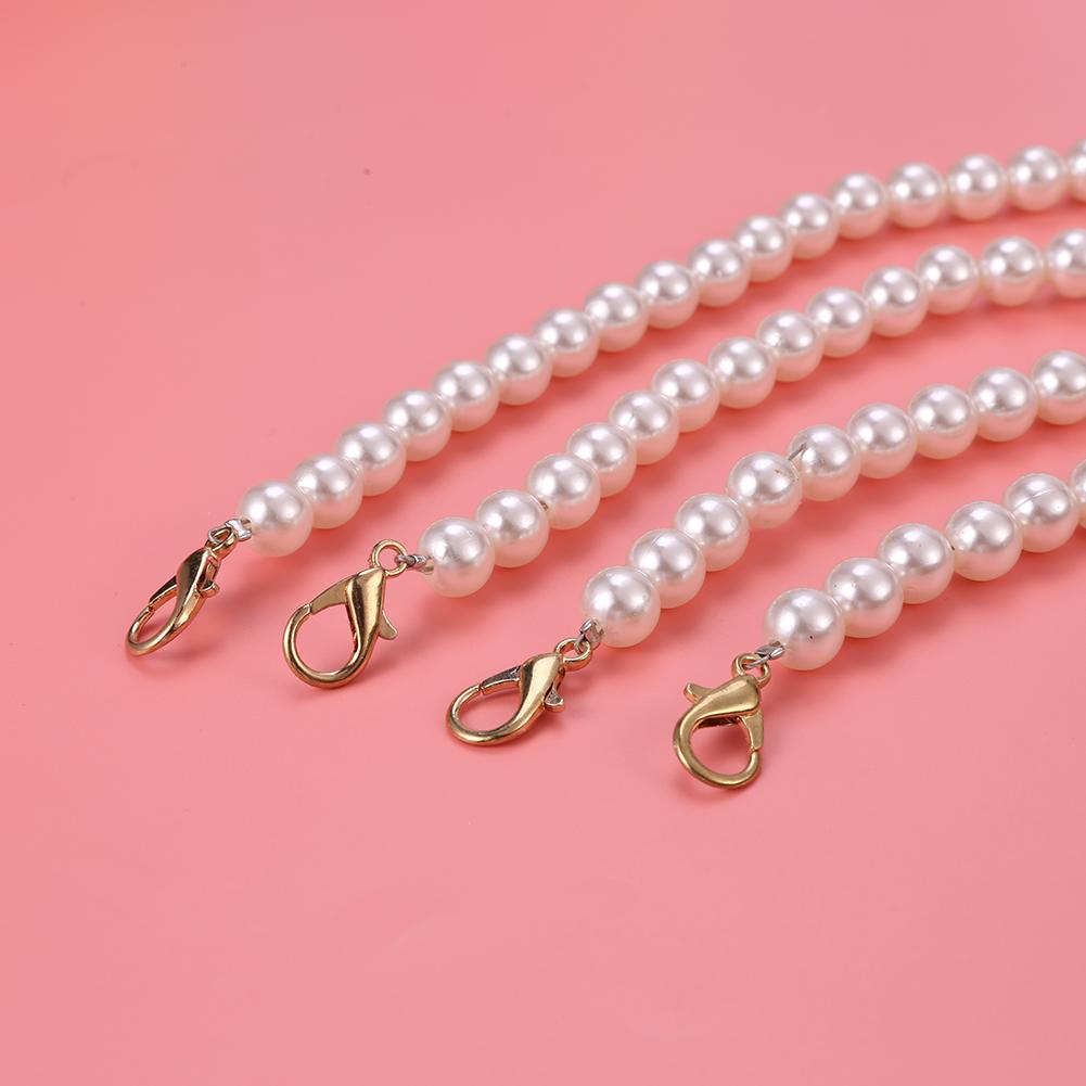 AU Pearl Strap for Handbag Purse Belt Handle Replacement Chain Women Shoulder St