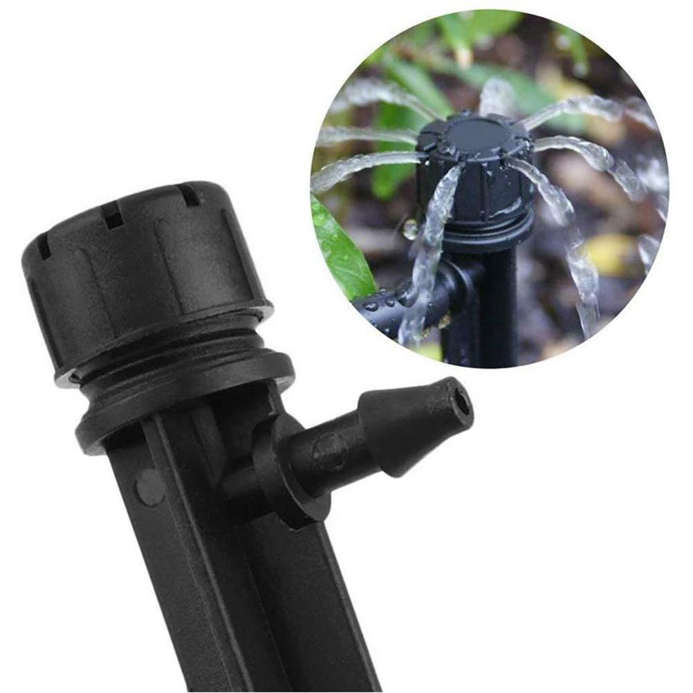 50pcs Irrigation Drippers 13cm Adjustable Drip Emitters 360 Degree Water Flow Drip Irrigation System