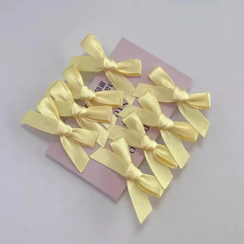

8/48PCS Fashion Y2k Girls Mini Bows Hair Clips Metal Hairpin Headwear Barrette Handmade Ribbon Bow Bangs Clip Hair Accessories 8pcs жёлтый