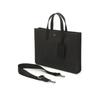 Daks Black Leather Tote Bag With Logo Pattern Dbba2e601bk