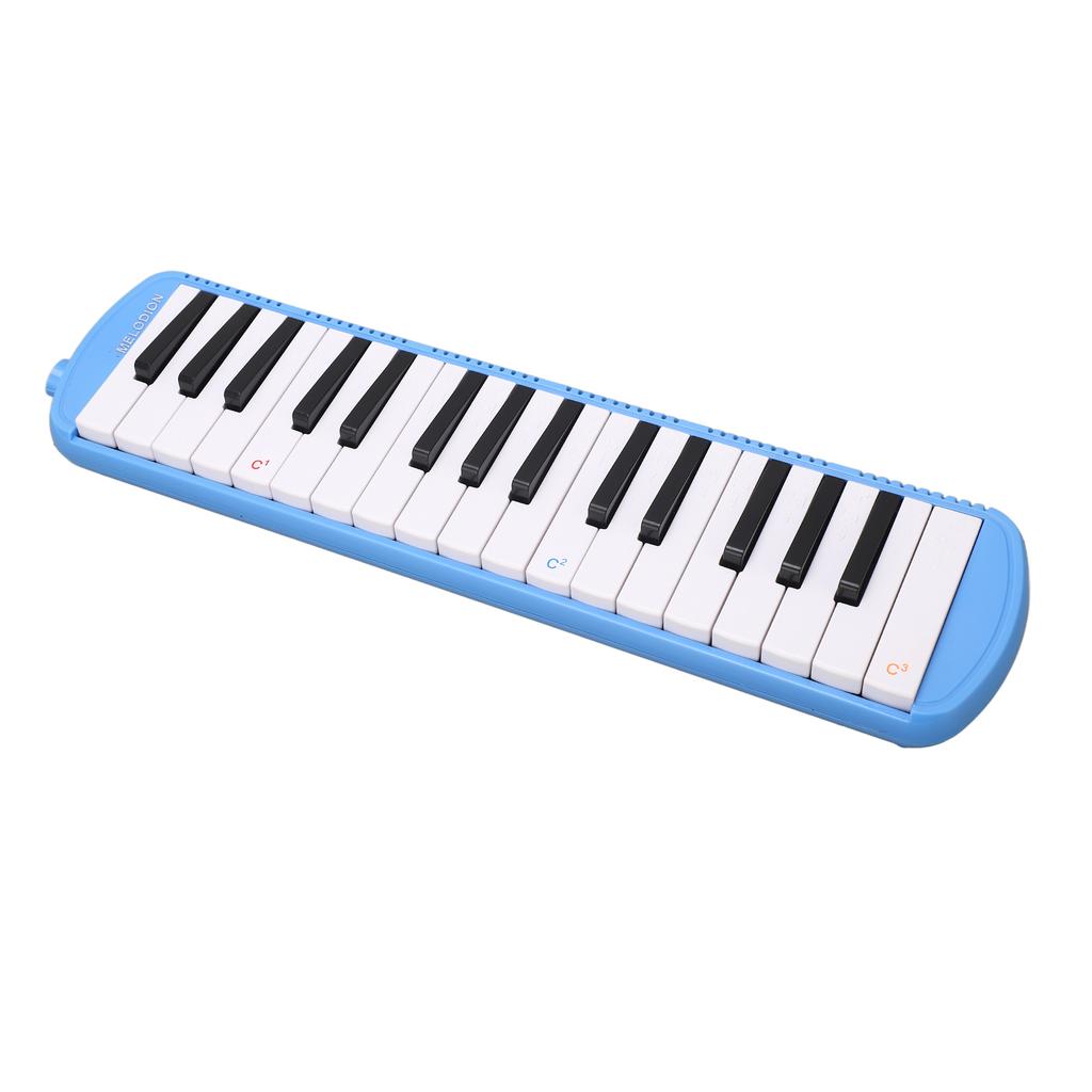 Mouth Piece Melodica Instrument with 32 Key for Begginers Musical Education InstrumentBlue