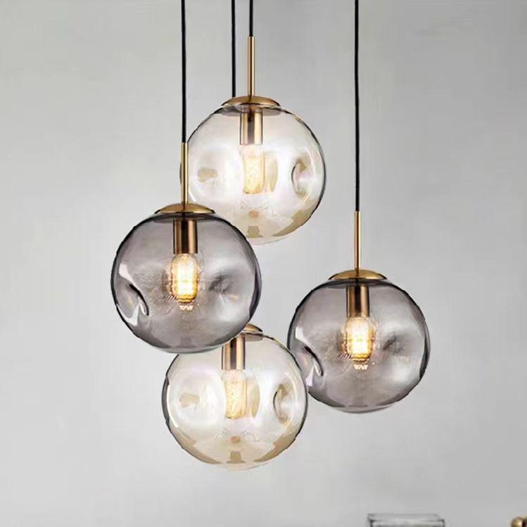 Modern Nordic Glass Pendant Light for Coffee Shop or Bedroom
