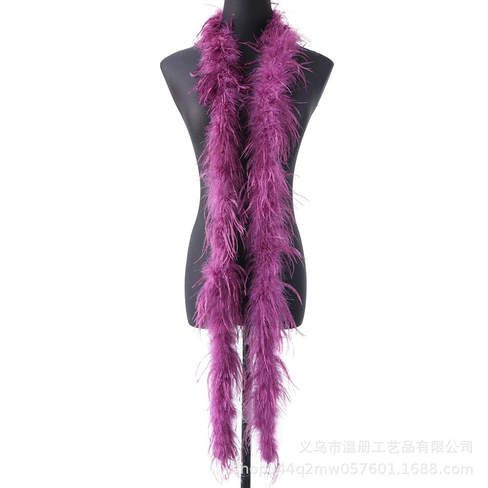 South African Ostrich Hair Top Performance Dress Raw Material Feather Top Diy Hat Scarf Down 2 Meters