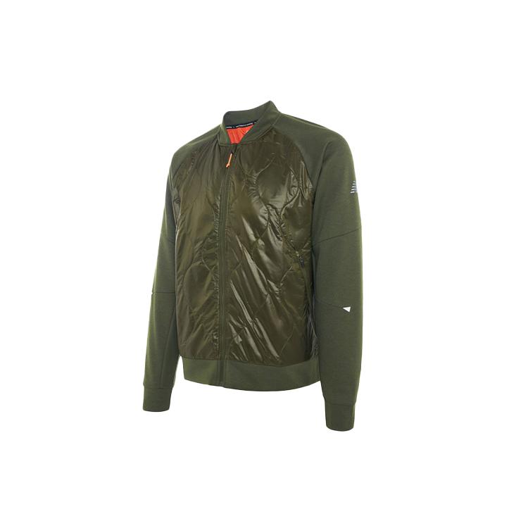 Мужские пуховики New Balance Армейский зеленый Стойка Умеренный MJ03266-OLG M