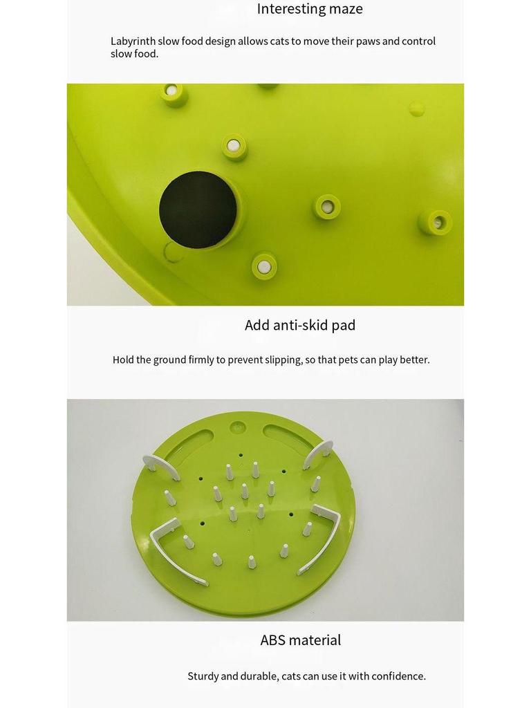 Grenzüberschreitendes Katzenlabyrinth Slow Feeder Puzzle-Napf - Anti-Schling-Trainingsspielzeug
