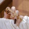 Women Watch Light Luxury Brand Natural Tiger Eye Stone Jade Bracelet Waterproof Premium Chain Female  Fashion Quartz Watches