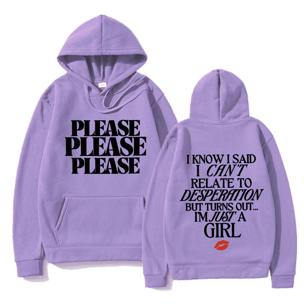 Sabrina Carpenter Please Please Please Hoodie Men Women High Quality Fashion Trend Sweatshirt Street Y2K Style Sweatshirts Tops