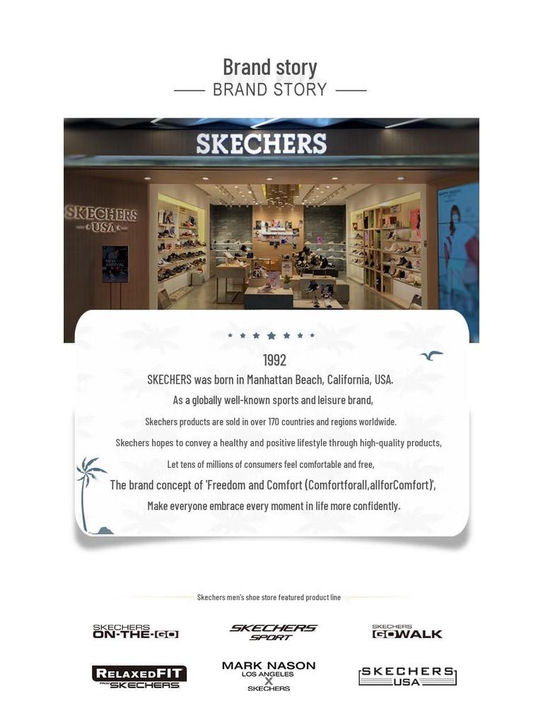 Skechers Męskie Casualowe Spodnie Sportowe o Prostym Kroju