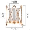 Flower Vase Figurines Candle Holder for Living Room Decoration