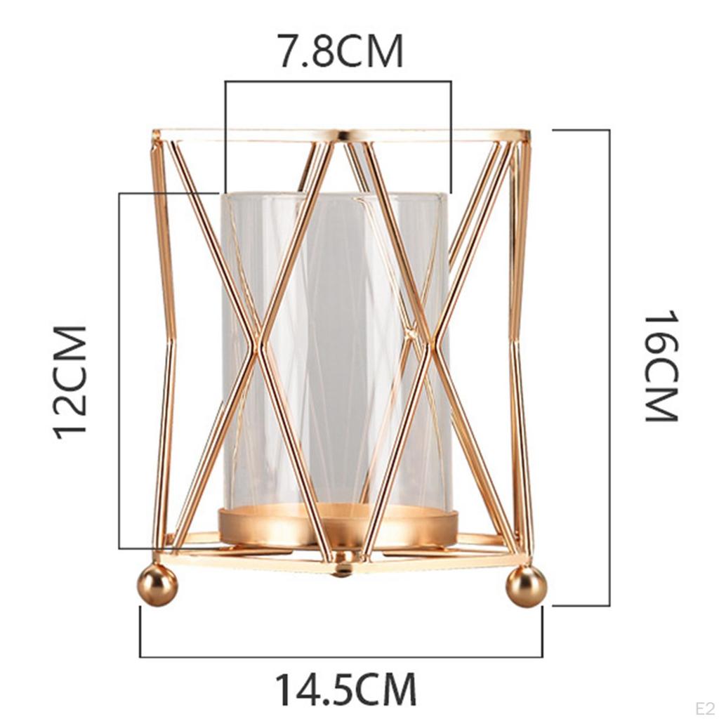 Flower Vase Figurines Candle Holder for Living Room Decoration