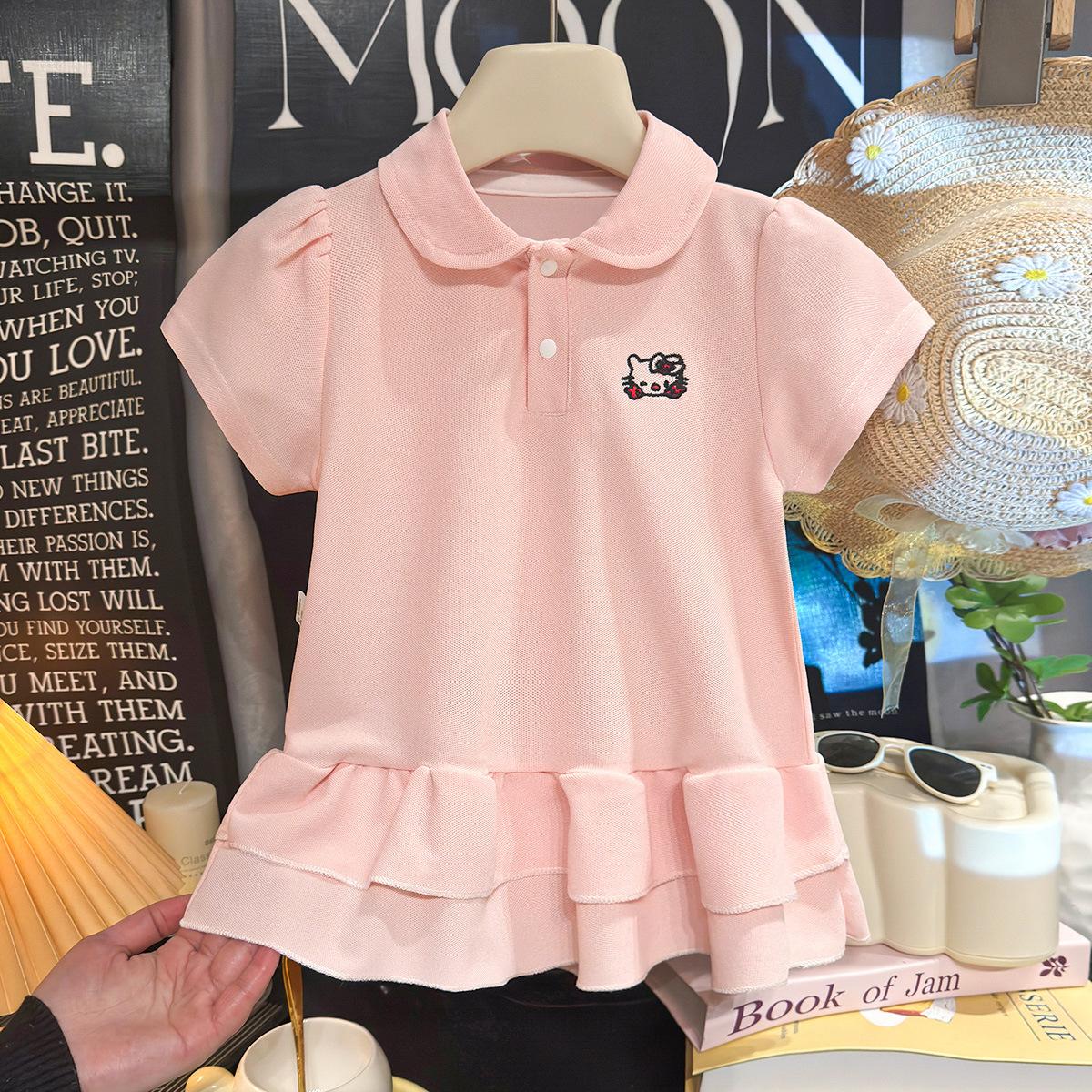 Girls  Fashionable Dress Summer Children s Casual Dress 100cm