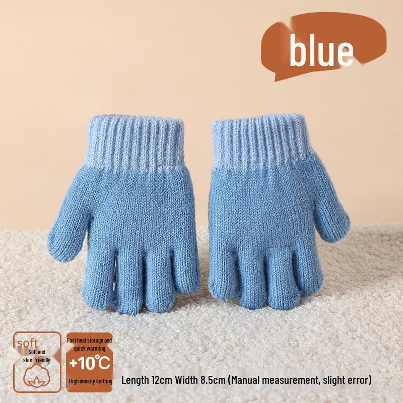Winter Warmth: Cute Knitted Wool Gloves for Baby Boys & Girls