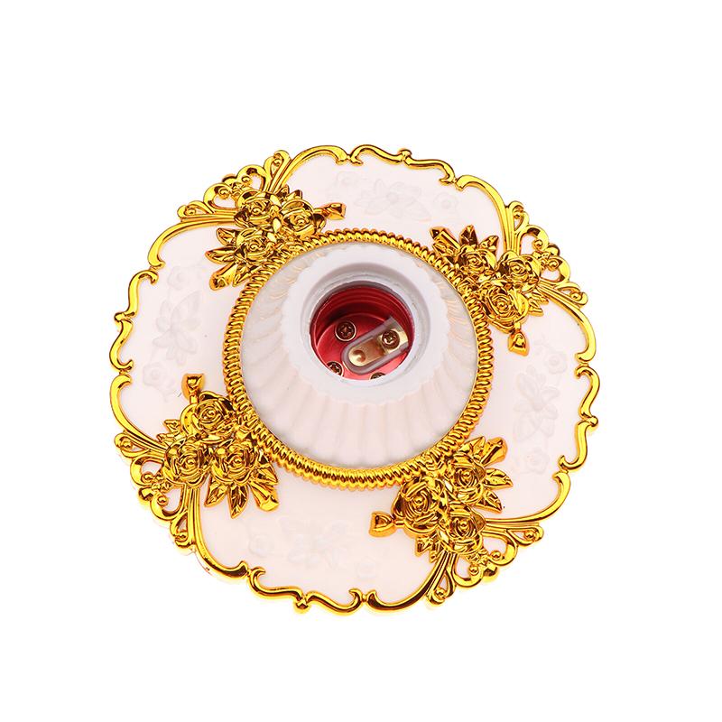 1Pc E27 Colored Pendant Lamp Holders Round Screw Fixed Base Socket Lamp Bulb Fixing Base Stand Light Bulb Holder