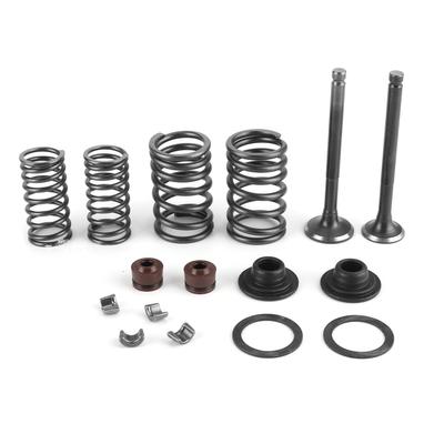 Kit de montaje de resorte de válvula de motor de 16 piezas, pulido de metal, apto para GY6 50 60 80 100 125 150 CC