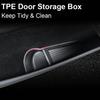 for Tesla Model Y Juniper 2025 Car Door Side Storage Box Door Suede Protector Storage Organizer Accessories Handle Phone Holder