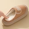 Waterproof down cotton slippers women's indoor home non-slip thick bottom piled thickened outer wear warm and airtight cotton mop